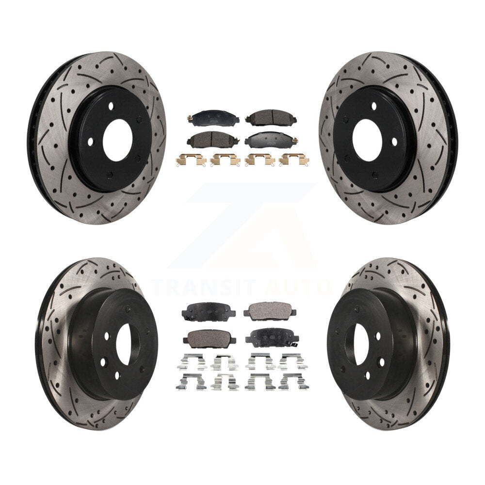 Coated Disc Rotors and Semi-Metallic Brake Pads Kit-KDF-101819 Kit.bestparts.ca