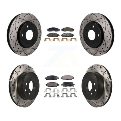Coated Disc Rotors and Semi-Metallic Brake Pads Kit-KDF-101819