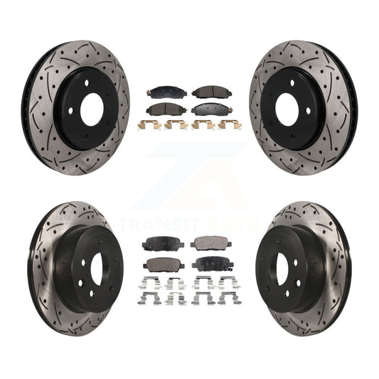 Coated Disc Rotors and Semi-Metallic Brake Pads Kit-KDF-101819