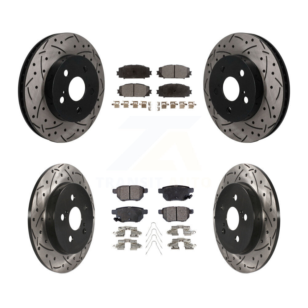 Coated Disc Rotors and Semi-Metallic Brake Pads Kit-KDF-101820