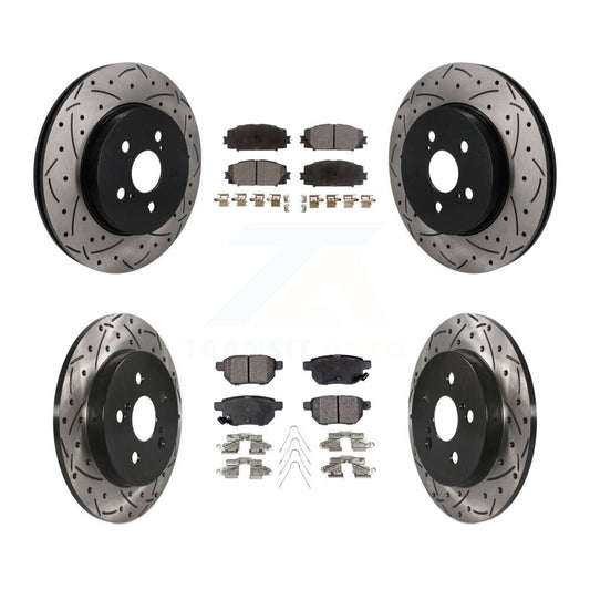 Coated Disc Rotors and Semi-Metallic Brake Pads Kit-KDF-101821