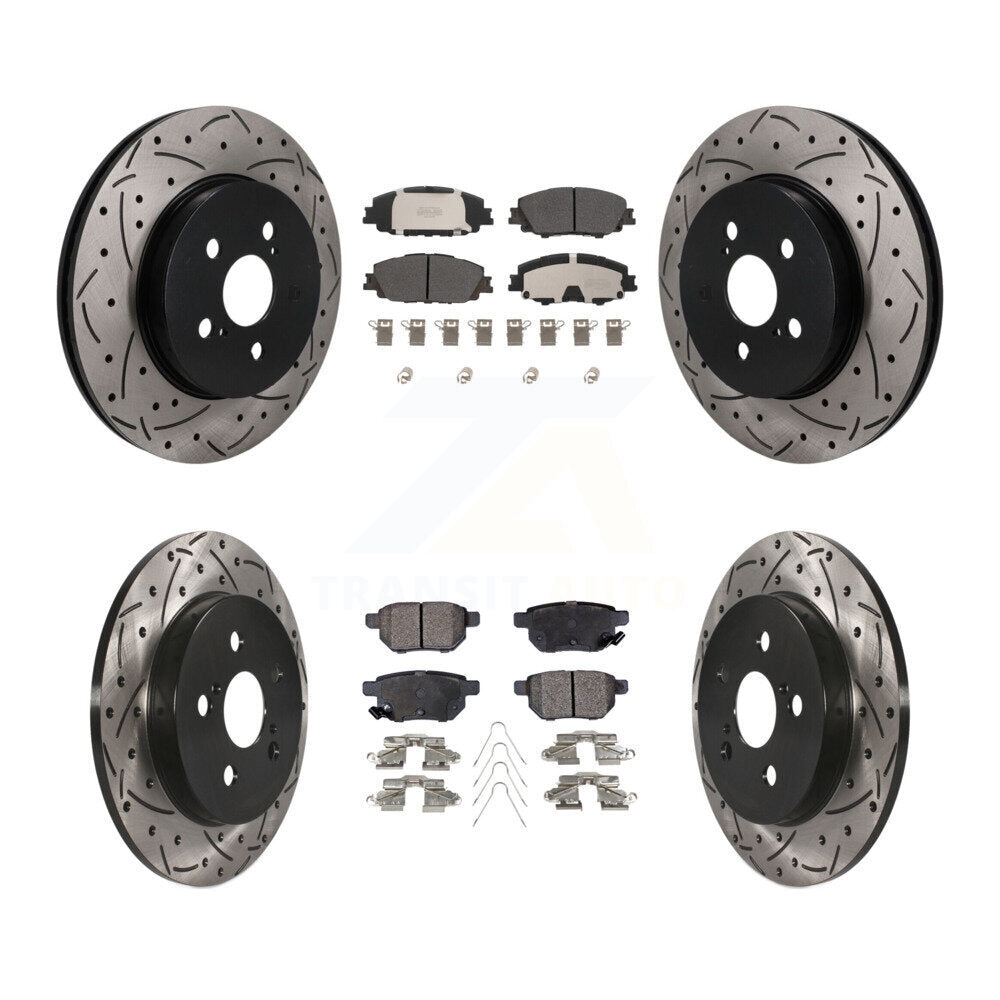 Coated Disc Rotors and Semi-Metallic Brake Pads Kit-KDF-101823 Kit.bestparts.ca