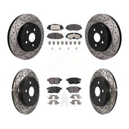 Coated Disc Rotors and Semi-Metallic Brake Pads Kit-KDF-101823