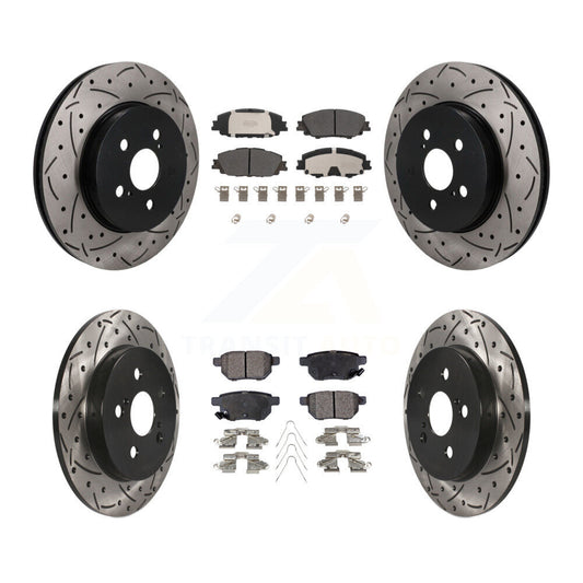 Coated Disc Rotors and Semi-Metallic Brake Pads Kit-KDF-101823