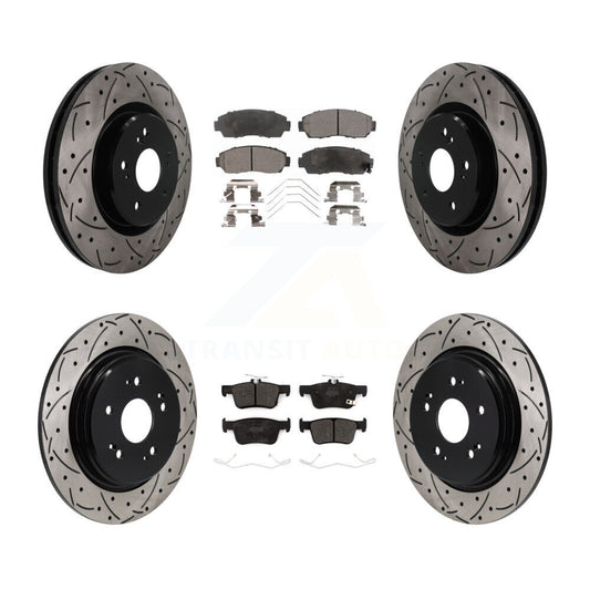Disc Rotors and Semi-Metallic Brake Pads Kit-KDF-101827