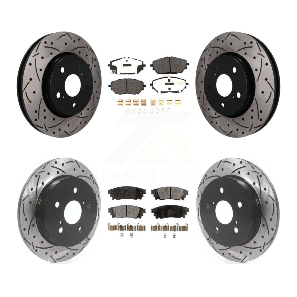 Coated Disc Rotors and Semi-Metallic Brake Pads Kit-KDF-101828 Kit.bestparts.ca