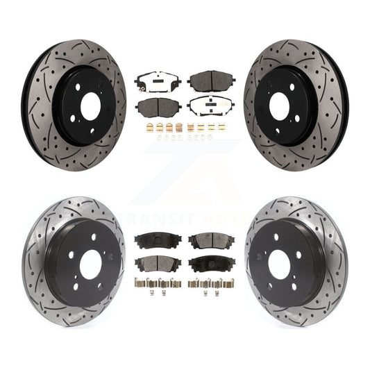 Coated Disc Rotors and Semi-Metallic Brake Pads Kit-KDF-101828