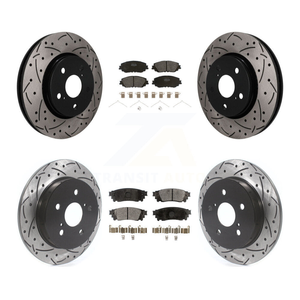 Coated Disc Rotors and Semi-Metallic Brake Pads Kit-KDF-101829