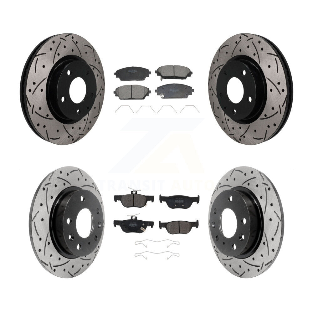 Coated Disc Rotors and Semi-Metallic Brake Pads Kit-KDF-101831