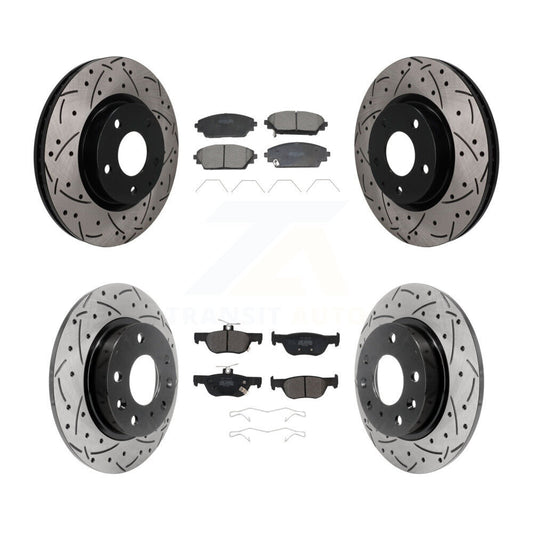 Coated Disc Rotors and Semi-Metallic Brake Pads Kit-KDF-101831