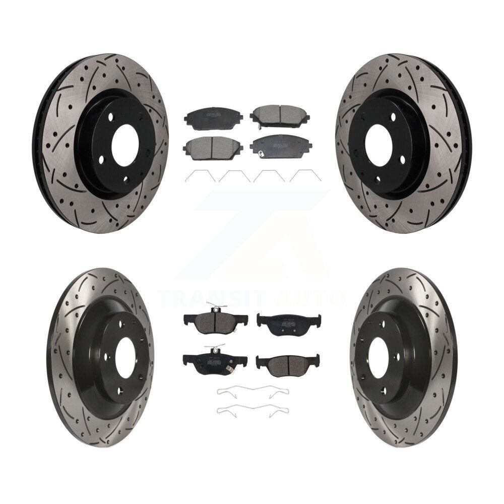 Coated Disc Rotors and Semi-Metallic Brake Pads Kit-KDF-101832 Kit.bestparts.ca