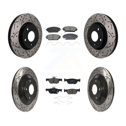 Coated Disc Rotors and Semi-Metallic Brake Pads Kit-KDF-101832