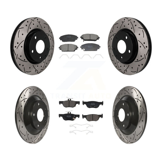 Coated Disc Rotors and Semi-Metallic Brake Pads Kit-KDF-101832