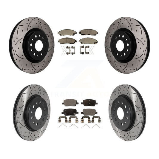 Coated Disc Rotors and Semi-Metallic Brake Pads Kit-KDF-101833