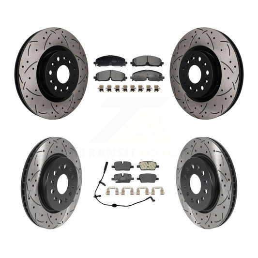 Coated Disc Rotors and Semi-Metallic Brake Pads Kit-KDF-101834