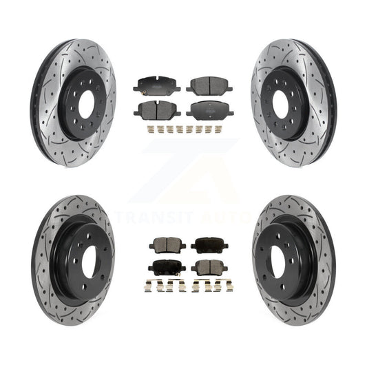 Disc Rotors and Semi-Metallic Brake Pads Kit-KDF-101836