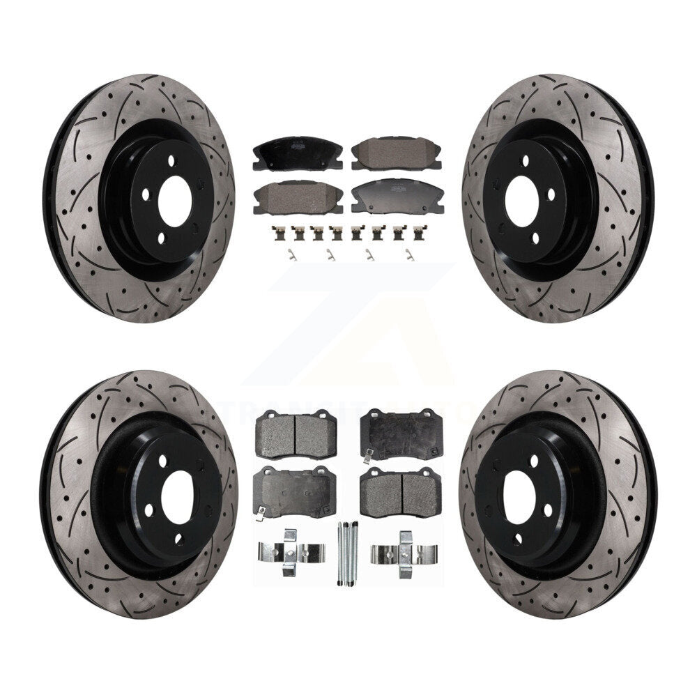 Disc Rotors and Semi-Metallic Brake Pads Kit-KDF-101840
