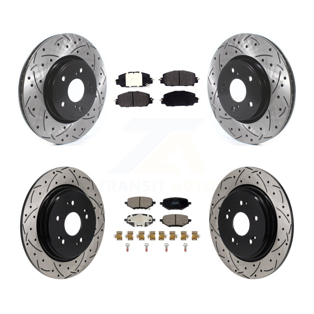 Coated Disc Rotors and Semi-Metallic Brake Pads Kit-KDF-101846