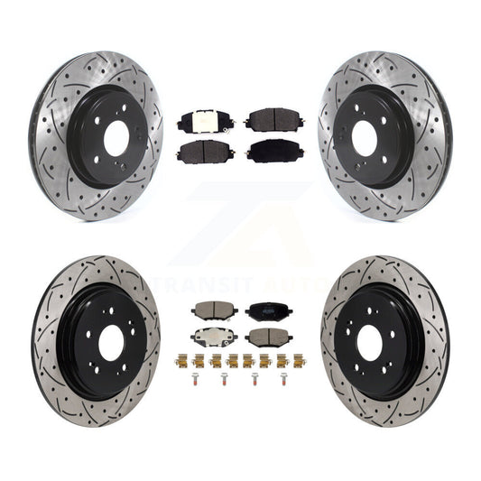Coated Disc Rotors and Semi-Metallic Brake Pads Kit-KDF-101846