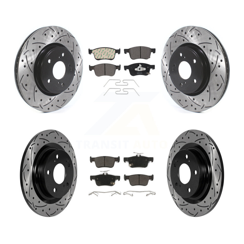 Coated Disc Rotors and Semi-Metallic Brake Pads Kit-KDF-101847 Kit.bestparts.ca