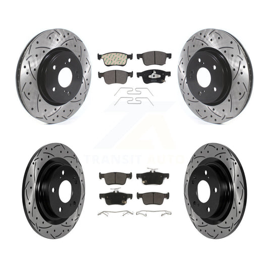 Coated Disc Rotors and Semi-Metallic Brake Pads Kit-KDF-101847