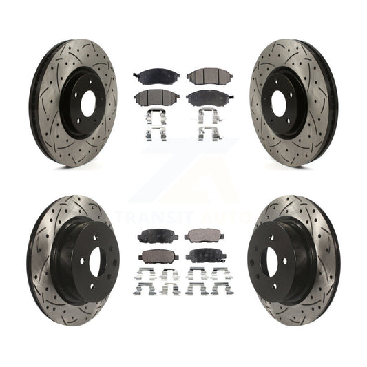 Disc Rotors and Semi-Metallic Brake Pads Kit-KDF-101853