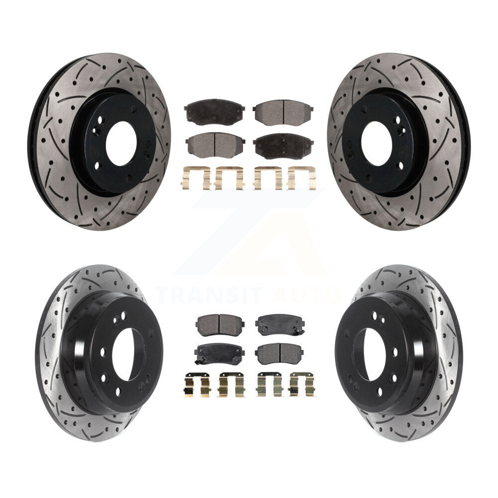 Coated Disc Rotors and Semi-Metallic Brake Pads Kit-KDF-101857 Kit.bestparts.ca