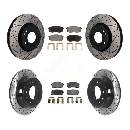 Coated Disc Rotors and Semi-Metallic Brake Pads Kit-KDF-101857