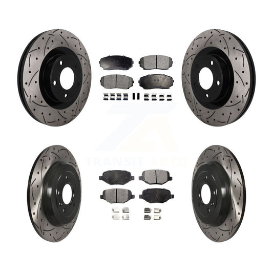 Coated Disc Rotors and Semi-Metallic Brake Pads Kit-KDF-101862