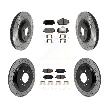 Coated Disc Rotors and Semi-Metallic Brake Pads Kit-KDF-101863