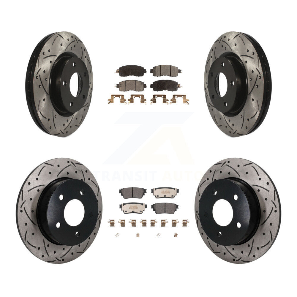 Coated Disc Rotors and Semi-Metallic Brake Pads Kit-KDF-101864 Kit.bestparts.ca