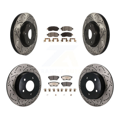 Coated Disc Rotors and Semi-Metallic Brake Pads Kit-KDF-101864