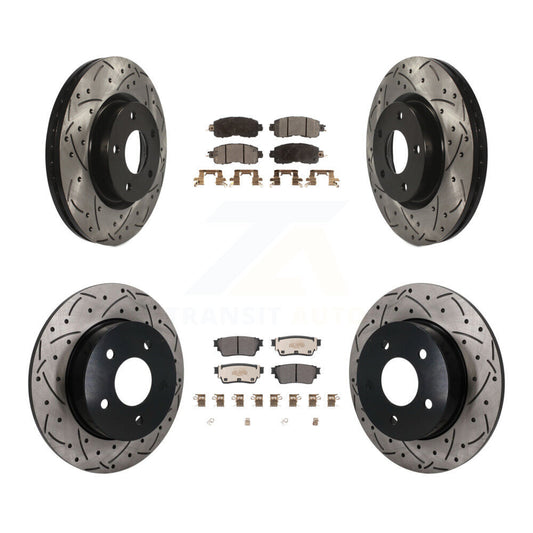 Coated Disc Rotors and Semi-Metallic Brake Pads Kit-KDF-101864