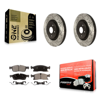 Coated Disc Rotors and Semi-Metallic Brake Pads Kit-KDF-101871