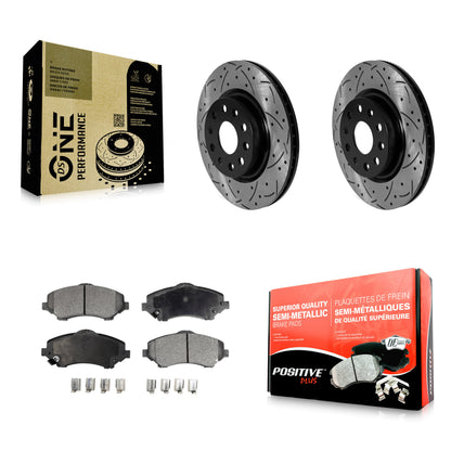 Disc Rotors and Semi-Metallic Brake Pads Kit-KDF-101872