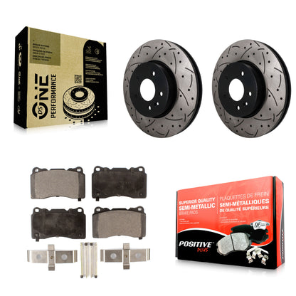 Disc Rotors and Semi-Metallic Brake Pads Kit-KDF-101875