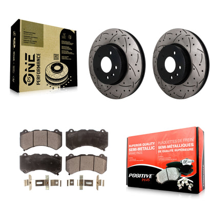 Disc Rotors and Semi-Metallic Brake Pads Kit-KDF-101876