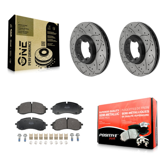 Disc Rotors and Semi-Metallic Brake Pads Kit-KDF-101878