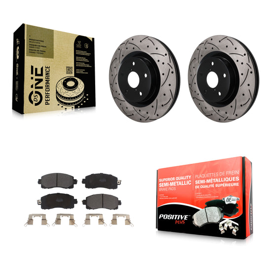 Disc Rotors and Semi-Metallic Brake Pads Kit-KDF-101879