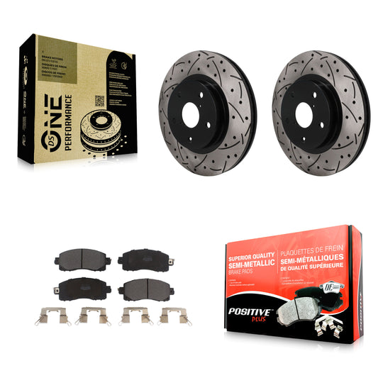 Disc Rotors and Semi-Metallic Brake Pads Kit-KDF-101880