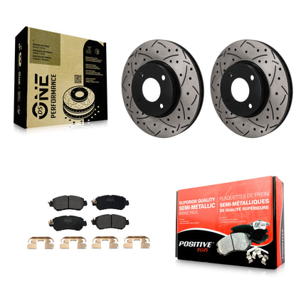 Disc Rotors and Semi-Metallic Brake Pads Kit-KDF-101892