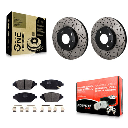 Disc Rotors and Semi-Metallic Brake Pads Kit-KDF-101904