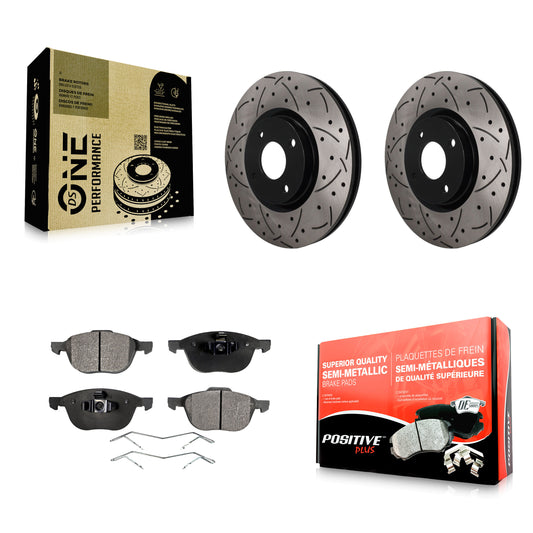 Disc Rotors and Semi-Metallic Brake Pads Kit-KDF-101905