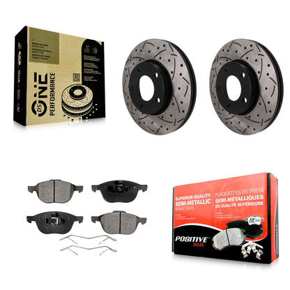 Disc Rotors and Semi-Metallic Brake Pads Kit-KDF-101906