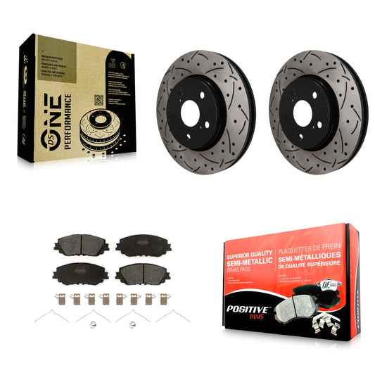 Disc Rotors and Semi-Metallic Brake Pads Kit-KDF-101916