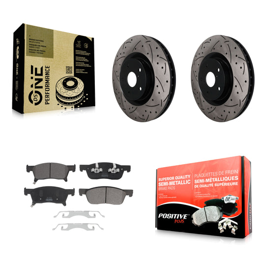Disc Rotors and Semi-Metallic Brake Pads Kit-KDF-101917