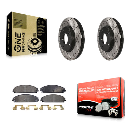 Coated Disc Rotors and Semi-Metallic Brake Pads Kit-KDF-101927