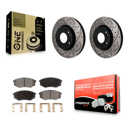 Disc Rotors and Semi-Metallic Brake Pads Kit-KDF-101930