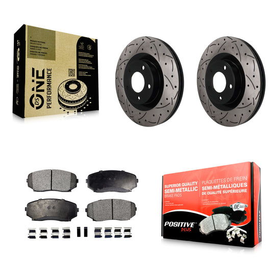 Disc Rotors and Semi-Metallic Brake Pads Kit-KDF-101935