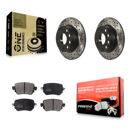 Coated Disc Rotors and Semi-Metallic Brake Pads Kit-KDF-101961